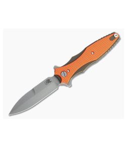 Hinderer Maximus Flipper Bayonet 20CV Orange G10 Battle Bronze Tri-Way Folder 1362