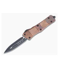 Microtech Signature Series Troodon D/E Black 204P Standard Copper Top OTF Automatic 138-1CP