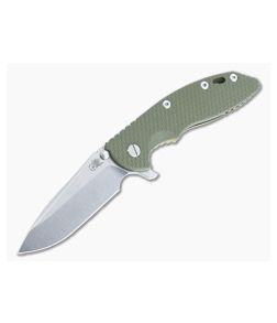 Hinderer XM-18 3.5" OD Green G10 Tri-Way Spear Point Stonewash Bronze S45VN HK-1380