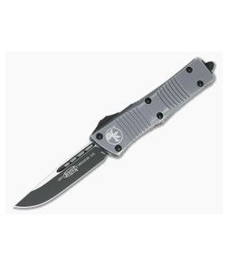 Microtech Troodon Distressed Gray S/E Standard Black Elmax OTF Automatic 139-1DGY