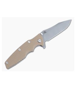 Hinderer Eklipse 3.5" Left Handed Flipper Spearpoint S45VN Coyote G10 Battle Bronze Tri-Way Folder 1402