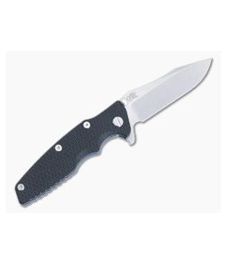 Hinderer Eklipse 3.5" Left Handed Flipper Spearpoint S45VN Black G10 Battle Blue Tri-Way Folder 1403