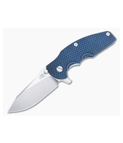 Hinderer Jurassic MagnaCut Slicer Blue/Black G10 Tri-Way Stonewash Blue Flipper 1412