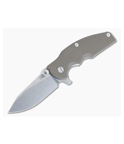 Hinderer Jurassic MagnaCut Slicer FDE G10 Tri-Way Stonewash Flipper 1414