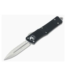 Microtech Combat Troodon Satin M390 Full Serrated Double Edge Automatic 142-6