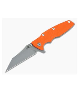 Hinderer Eklipse 3.5" Flipper Wharncliffe CPM-20CV Orange G10 Working Finish Tri-Way Folder 1446