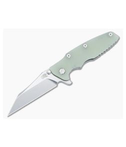 Hinderer Eklipse 3.5" Flipper Wharncliffe CPM-20CV Translucent G10 Stonewashed Tri-Way Folder 1451