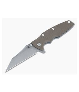 Hinderer Eklipse 3.5" Flipper Wharncliffe CPM-20CV FDE G10 Battle Blue Tri-Way Folder 1455