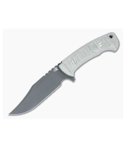 Hinderer Ranch Bowie Fixed Blade OD Green Micarta Handle Battle Black 3V Clip Point Blade 1463