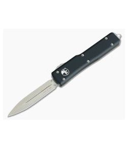 Microtech UTX-70 Stonewash CTS-204P Plain Double Edge OTF Black Automatic Knife 147-10