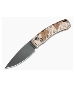 Piranha P14 X Tactical PVD 154CM Desert Camo Button Lock Automatic