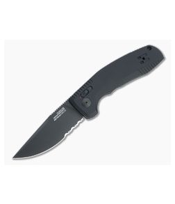 SOG TAC AU Blackout Serrated D2 AU-XR Lock Automatic Folder 15-38-02-57