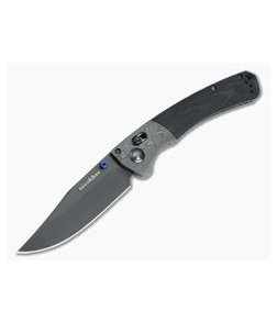 Benchmade HUNT Crooked River Gold Class DLC 20CV Damasteel Bolster Carbon Fiber 15080BK-191-386