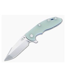 Hinderer XM-18 3.5" Tri-Way Flipper Translucent Green G10 Stonewash Blue S45VN Harpoon Spanto 1514