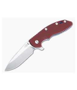 Hinderer XM-18 3.5" S45VN Spear Point Red G10 Stonewash Blue Flipper 1520