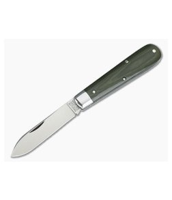 Tidioute Cutlery #15 Boys Knife Green Linen Micarta