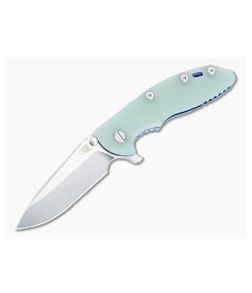 Hinderer XM-18 3.5" S45VN Spear Point Translucent Green Stonewash Blue Flipper 1522