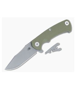 Hinderer Project X OD Green G10 Working Finish