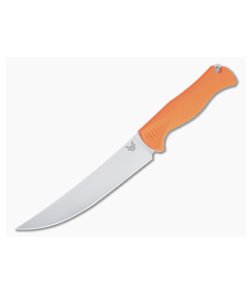 Benchmade Meatcrafter Satin CPM-154 Select Edge Orange Santoprene Field To Table Fixed Blade 15500 