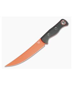 Benchmade Meatcrafter Carbon Fiber 6" Fixed Knife Orange S45VN 15500OR-2