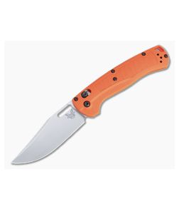 Benchmade Hunt Taggedout Stonewashed CPM-154 Select Edge Orange Grivory AXIS Folder 15535