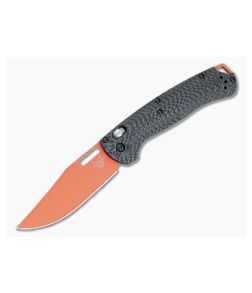 Benchmade Taggedout Axis Lock Folder Carbon Fiber Orange Cerakote MagnaCut Clip Point Blade 15535OR-01