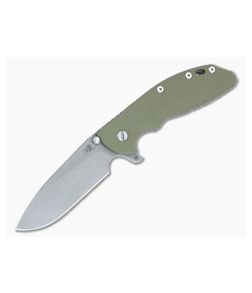 Hinderer XM-24 Hollow Ground Slicer OD Green G10