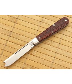 Tidioute Cutlery #15 Huckleberry Boys Knife Rust Red Jig Bone