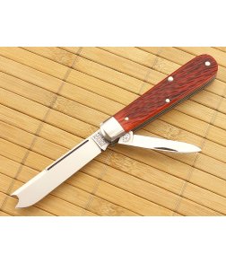 Tidioute Cutlery #15 Huckleberry Boys Knife Red Bone One Arm