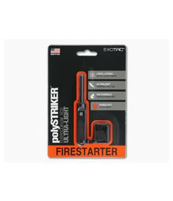 Exotac polySTRIKER Fire Starter Black 1600-BLK