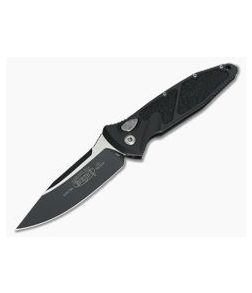 Microtech Socom Elite Automatic Black Two-Tone M390 Black Aluminum 160A-1