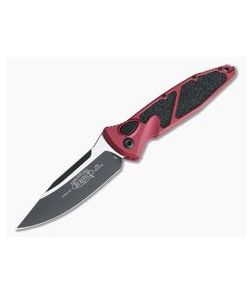 Microtech Socom Elite Auto Black Plain CTS-204P Clip Point Red Aluminum 160A-1RD