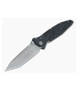 Microtech Socom Elite Manual Tanto Apocalyptic Plain M390 Black Aluminum 161-10AP