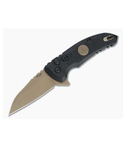 Hogue SIG X1 MicroFlip FDE Wharncliffe Black G10 Emperor Scorpion Button Lock Flipper 16160