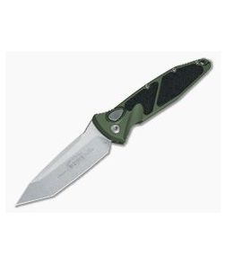 Microtech Socom Elite Automatic Tanto Green Stonewashed Plain Edge CTS-204P 161A-10OD