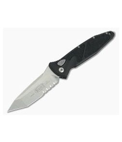 Microtech Socom Elite Automatic Tanto Stonewashed M390 Partially Serrated 161A-11