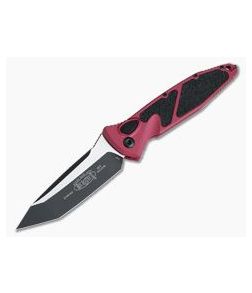 Microtech Socom Elite Automatic Tanto Red Black Plain Edge CTS-204P 161A-1RD