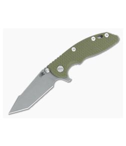 Hinderer XM-18 3.0 Harpoon Tanto Working Finish OD Green G10 
