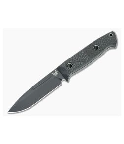 Benchmade 163BK Bushcrafter Black CruWear Carbon Fiber 
