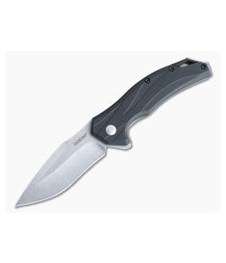 Kershaw Lateral Black FRN Handle Stonewashed Drop Point Assisted Flipper 1645