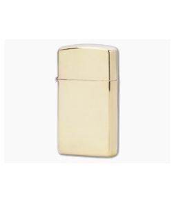 Zippo Slim Lighter High Polish Brass 1654B