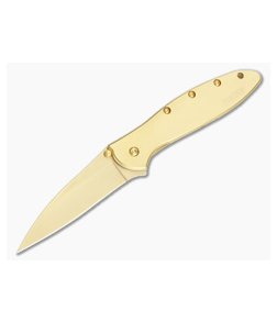 Kershaw Leek 24K Gold Plated Assisted Flipper 1660G