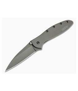 Kershaw Leek Gray PVD Stainless Steel Frame Lock Assisted Flipper 1660GRY