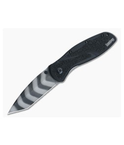 Kershaw Blur Black Handle Tiger Stripe Tanto Blade 1670TTS