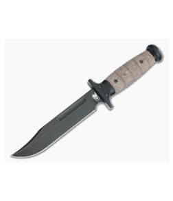Hinderer Kabar Battle Black 3V Brown Micarta