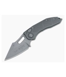 Microtech Stitch Natural Aluminum Automatic Apocalyptic M390 169-10APNC