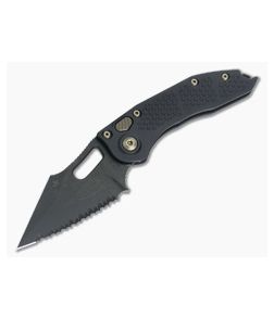 Microtech Stitch Full Serrated Black DLC M390 Automatic Knife 169-3DLC
