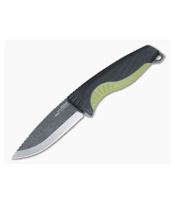 SOG Aegis FX Black and Moss Black Stonewashed 4116 Outdoor Fixed Blade 17-41-04-57