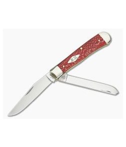 Case Trapper Red Sycamore Wood Handle 17140