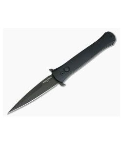 Protech Knives Don Black DLC Plain Edge 3D Ring Pattern Automatic 1725